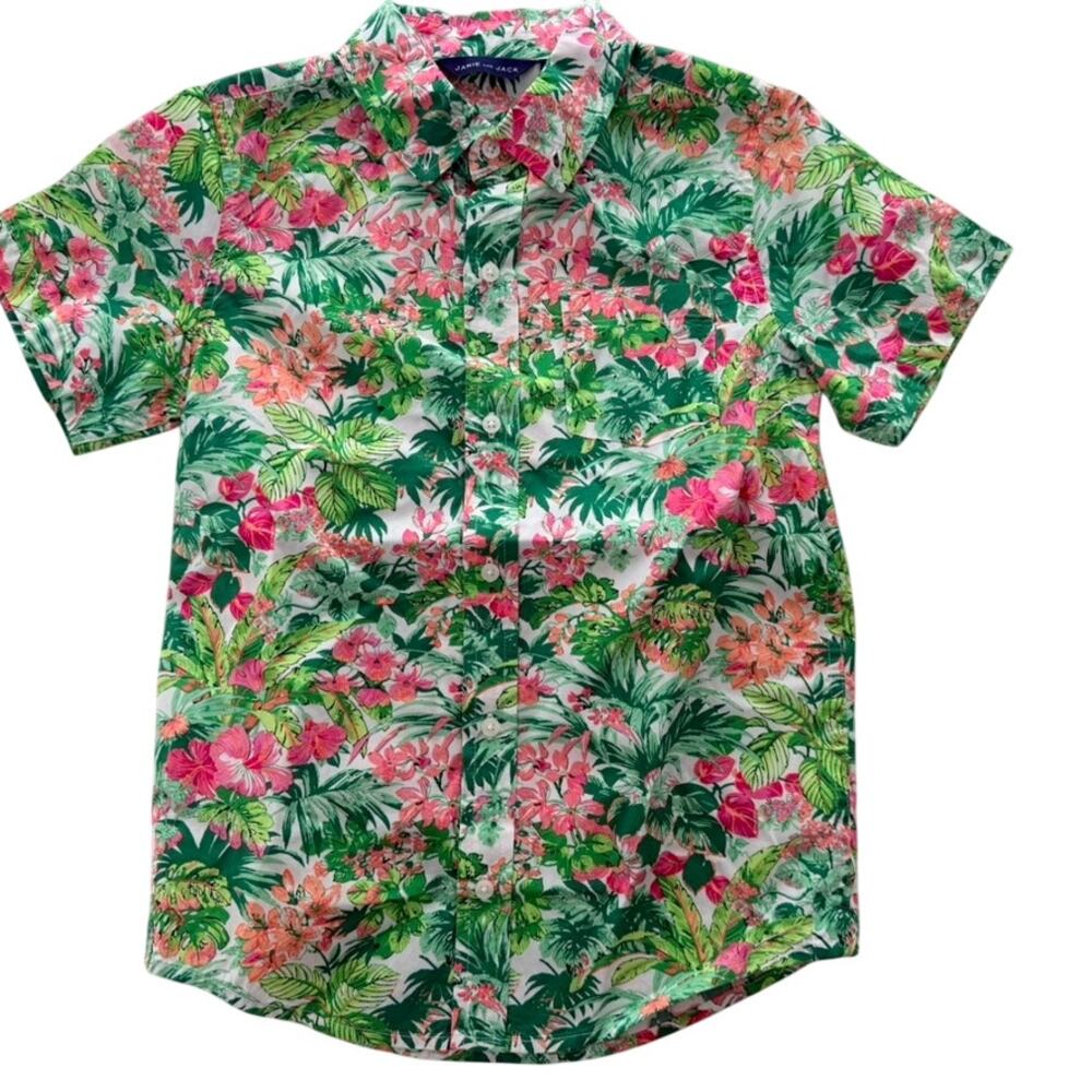 Janie & Jack Boys 4pc Size 7/8 Shirts White Pants Summer Beach Casual - Picture 9 of 11